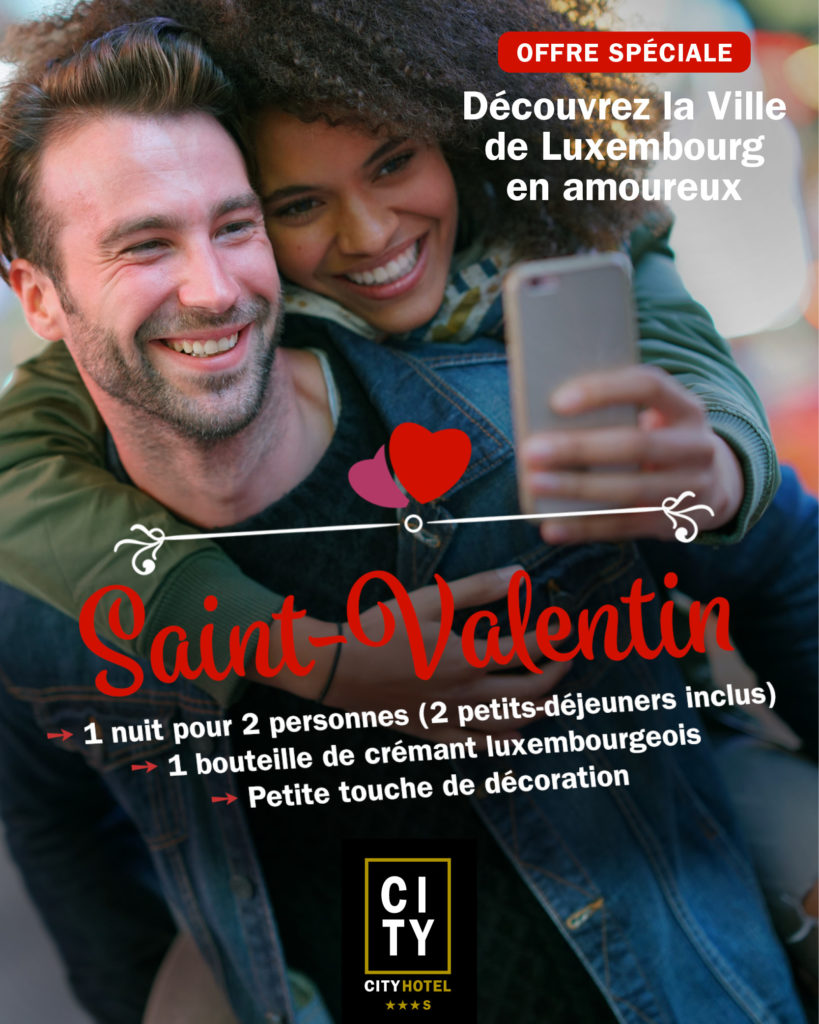 Offre spéciale SaintValentin 2022 City Hotel Luxembourg